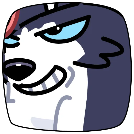 😎 Стикер «Siberian Husky» для Telegram