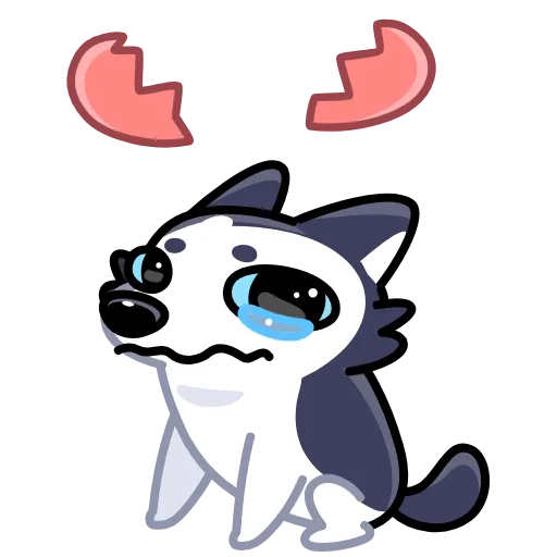 💔 Стикер «Siberian Husky» для Telegram