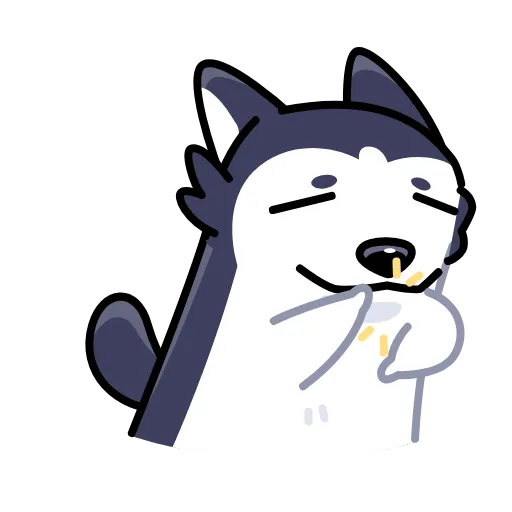 👏 Стикер «Siberian Husky» для Telegram
