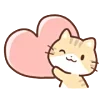 ❤ Эмодзи «Huwa Cat ੭» для Telegram