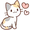 💕 Эмодзи «Huwa Cat ੭» для Telegram