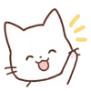 😁 Эмодзи «Huwa Cat ੭» для Telegram