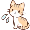 😓 Эмодзи «Huwa Cat ੭» для Telegram