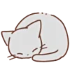 😴 Эмодзи «Huwa Cat ੭» для Telegram