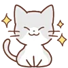😍 Эмодзи «Huwa Cat ੭» для Telegram