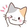 😉 Эмодзи «Huwa Cat ੭» для Telegram