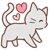 ❤ Эмодзи «Huwa Cat ੭» для Telegram