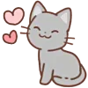 💕 Эмодзи «Huwa Cat ੭» для Telegram