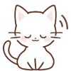 😌 Эмодзи «Huwa Cat ੭» для Telegram