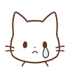😢 Эмодзи «Huwa Cat ੭» для Telegram