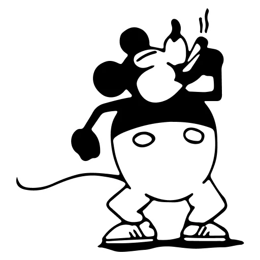 🤍 Стикер «Mickey Mouse» для Telegram