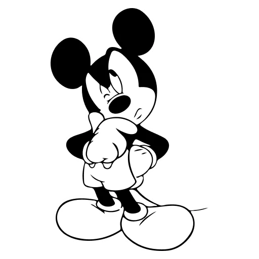 🤍 Стикер «Mickey Mouse» для Telegram