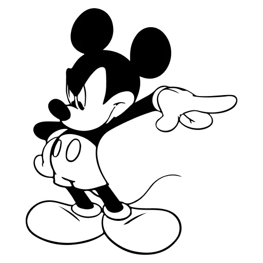 🤍 Стикер «Mickey Mouse» для Telegram
