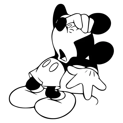 🤍 Стикер «Mickey Mouse» для Telegram