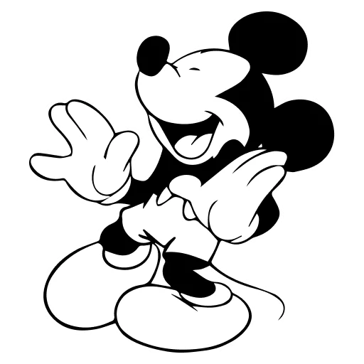 🤍 Стикер «Mickey Mouse» для Telegram