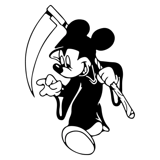 🤍 Стикер «Mickey Mouse» для Telegram