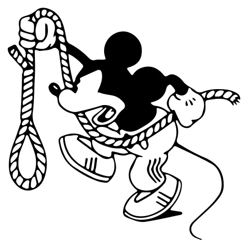 🤍 Стикер «Mickey Mouse» для Telegram