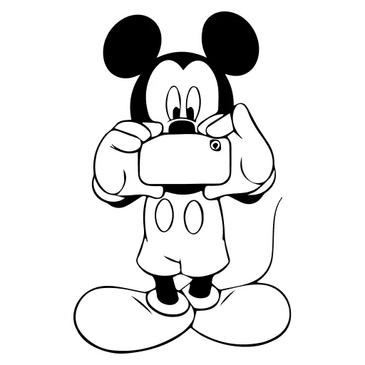 🤍 Стикер «Mickey Mouse» для Telegram