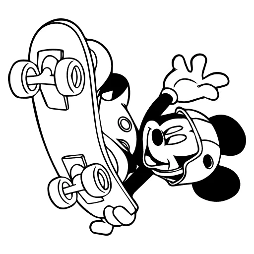 🤍 Стикер «Mickey Mouse» для Telegram
