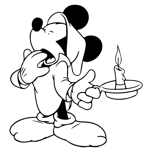 🤍 Стикер «Mickey Mouse» для Telegram