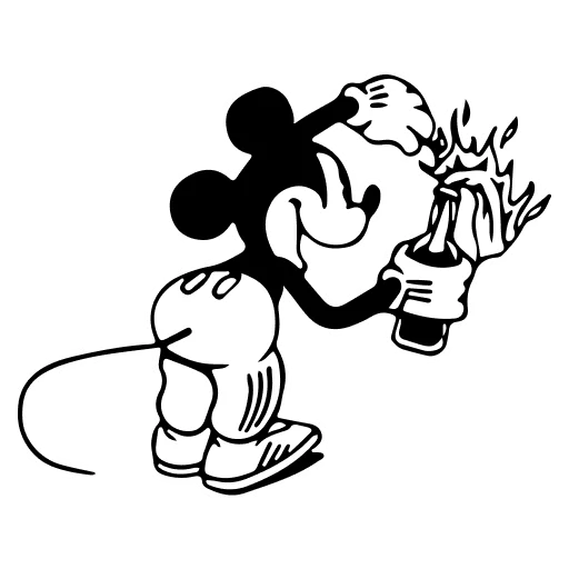 🤍 Стикер «Mickey Mouse» для Telegram