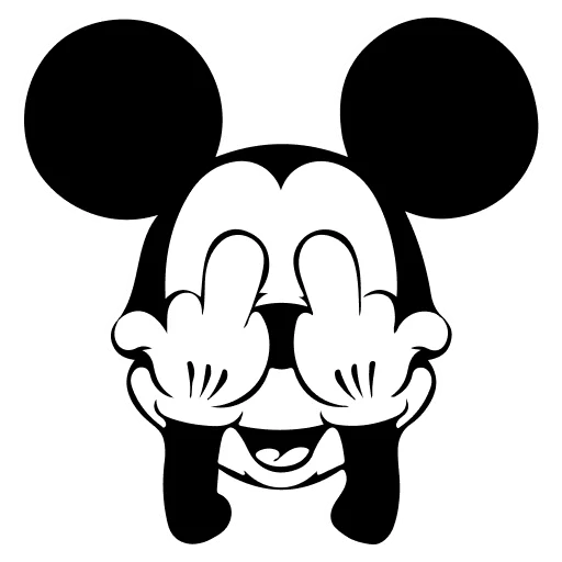 🤍 Стикер «Mickey Mouse» для Telegram