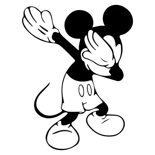 🤍 Стикер «Mickey Mouse» для Telegram