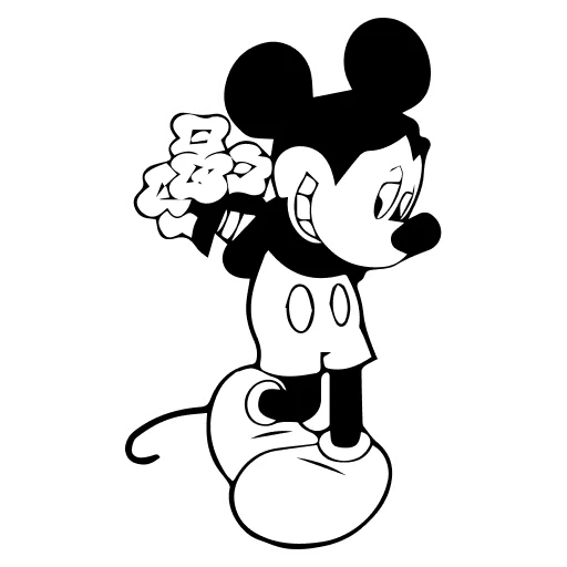 🤍 Стикер «Mickey Mouse» для Telegram