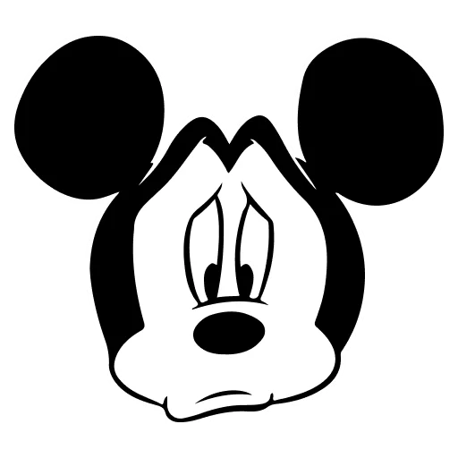 🤍 Стикер «Mickey Mouse» для Telegram