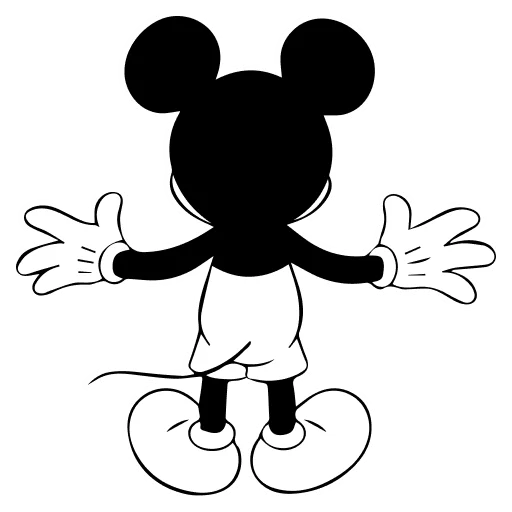 🤍 Стикер «Mickey Mouse» для Telegram