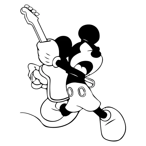 🤍 Стикер «Mickey Mouse» для Telegram