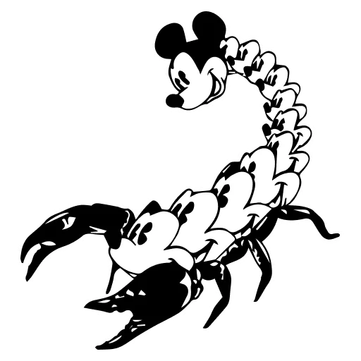 🤍 Стикер «Mickey Mouse» для Telegram