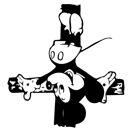 🤍 Стикер «Mickey Mouse» для Telegram