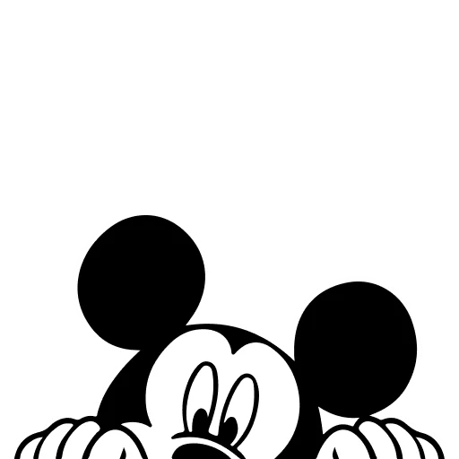 🤍 Стикер «Mickey Mouse» для Telegram