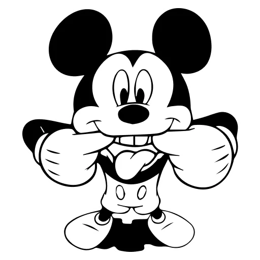 🤍 Стикер «Mickey Mouse» для Telegram