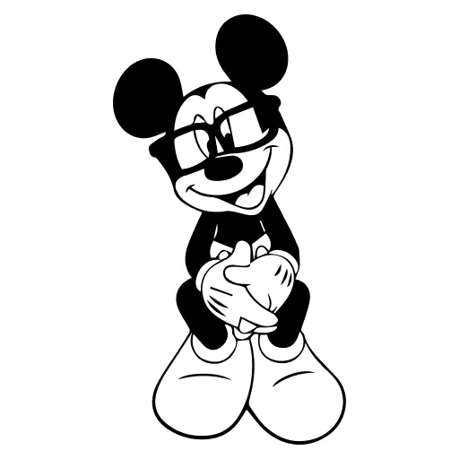 🤍 Стикер «Mickey Mouse» для Telegram