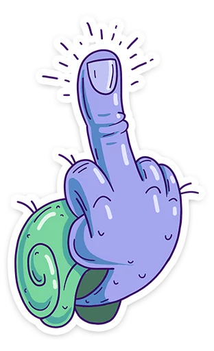 🖕 Стикер «Хайпер» для Telegram