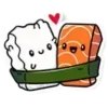 ❤️ Эмодзи «I Love Sushi» для Telegram