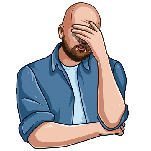 🤦‍♂️ Стикер «I.D.» для Telegram
