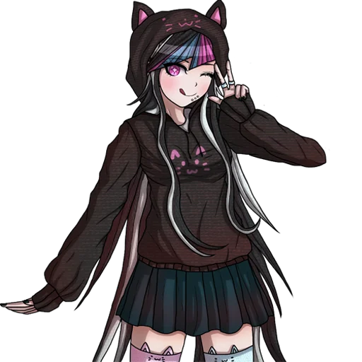😼 Стикер «Ибуки Миода Danganronpa» для Telegram