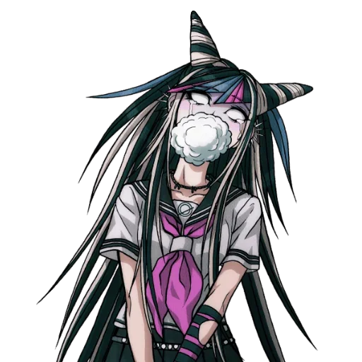 😶 Стикер «Ибуки Миода Danganronpa» для Telegram