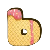 🤩 Эмодзи «Буквы из мороженого» для Telegram