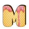 🤩 Эмодзи «Буквы из мороженого» для Telegram