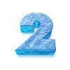 🧊 Эмодзи «Трехмерные синие буквы» для Telegram