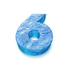 🧊 Эмодзи «Трехмерные синие буквы» для Telegram