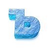 🧊 Эмодзи «Трехмерные синие буквы» для Telegram