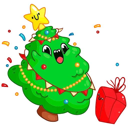 🎆 Эмодзи «Ёлочка Иголочка» для Telegram