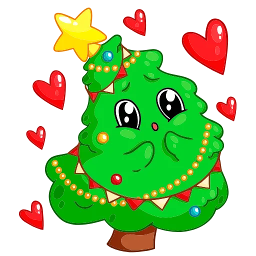🥰 Эмодзи «Ёлочка Иголочка» для Telegram