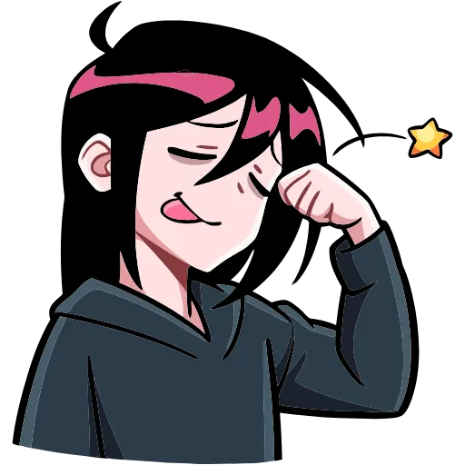 😋 Эмодзи «Икки и Мори» для Telegram