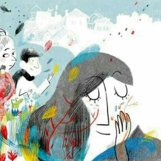 😌 Стикер «Illustrations» для Telegram